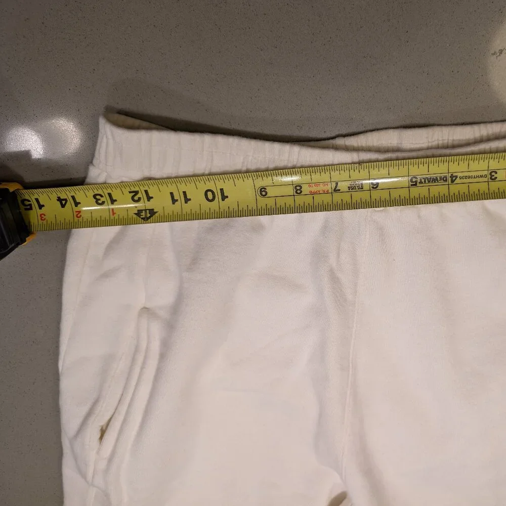 Sm Vtg 80s Ton Sur Ton Sweat pants Off White LOGO  Pockets Jogger streetwear